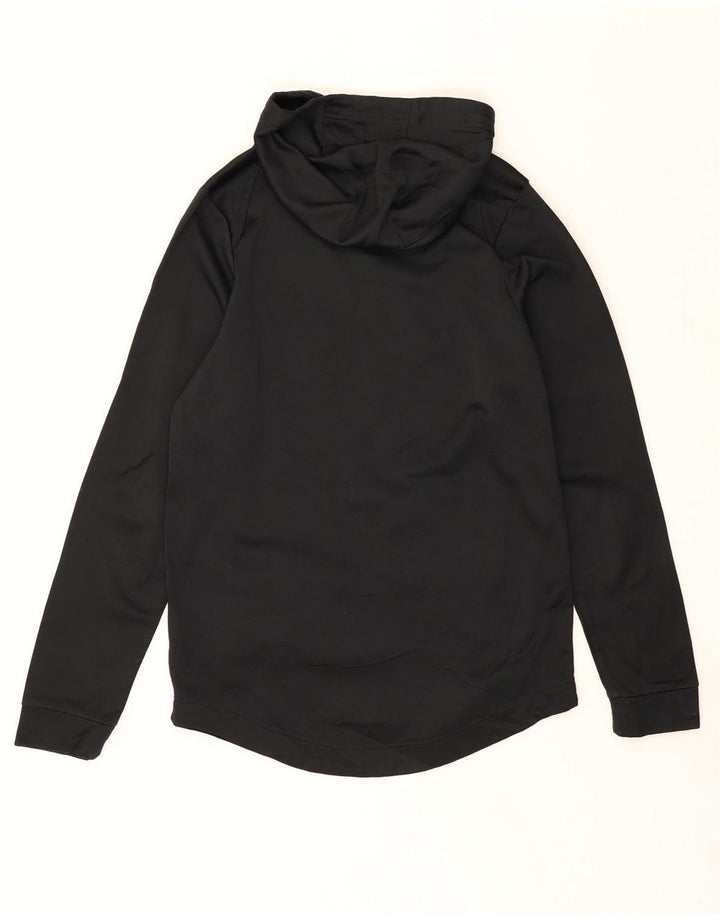 NIKE Womens Oversized Graphic Hoodie Jumper UK 10 Small Black Polyester Vintage Nike and Second-Hand Nike from Messina Hembry 