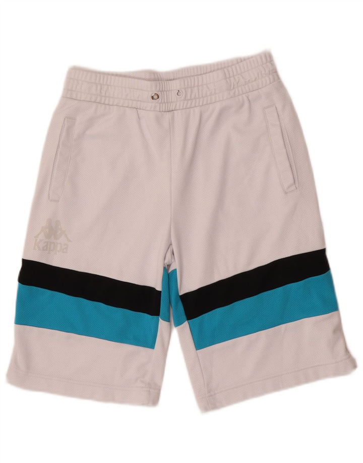 Kappa Short de Sport Homme Petit Blanc Colorblock