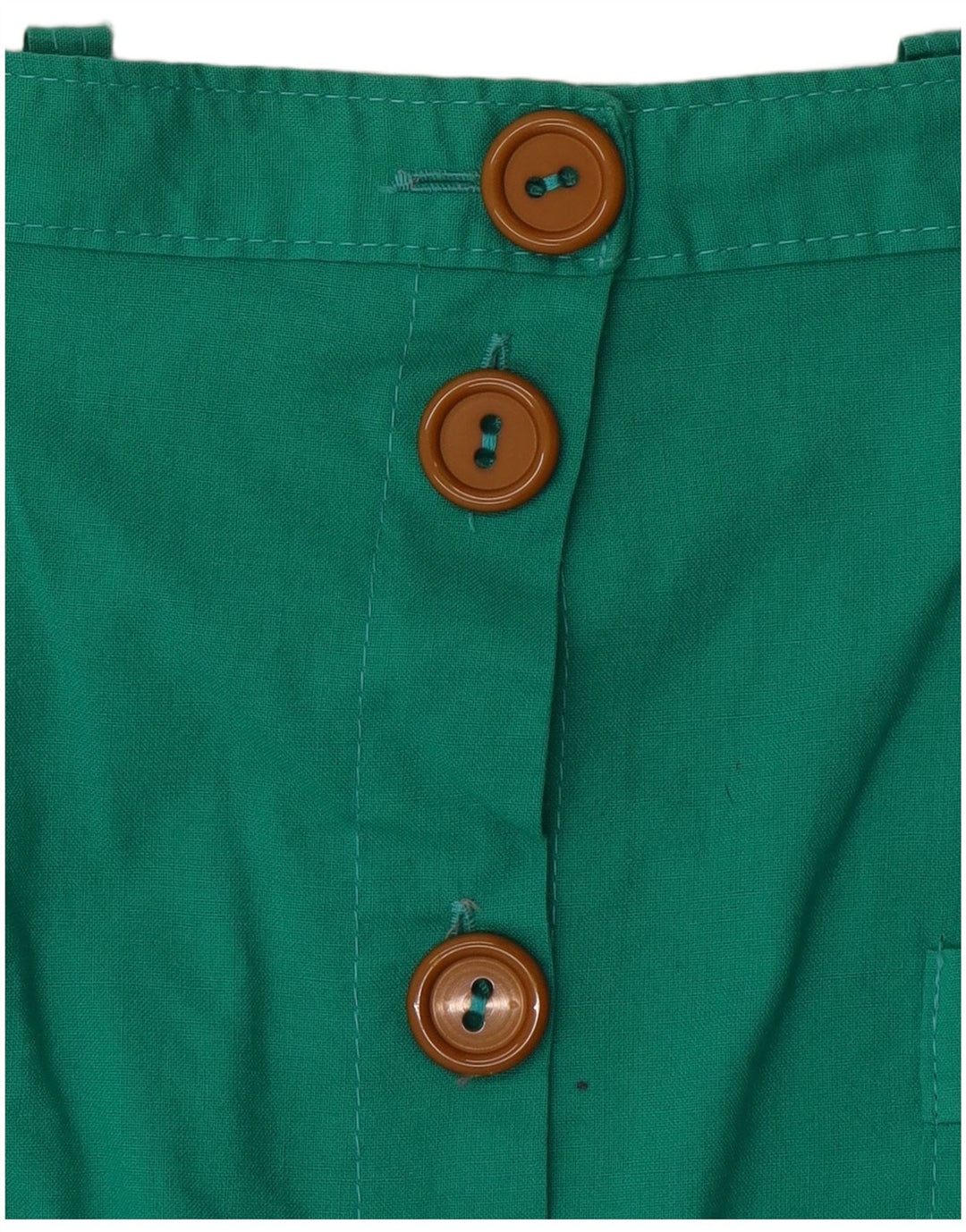 jupe midi vintage femme W28 vert moyen