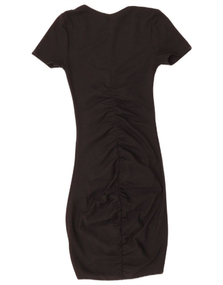 ZARA Robe moulante pour femme UK 8 Small Noir