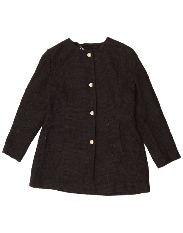 Zara Veste Blazer 4 Boutons Femme UK 18 XL Noir