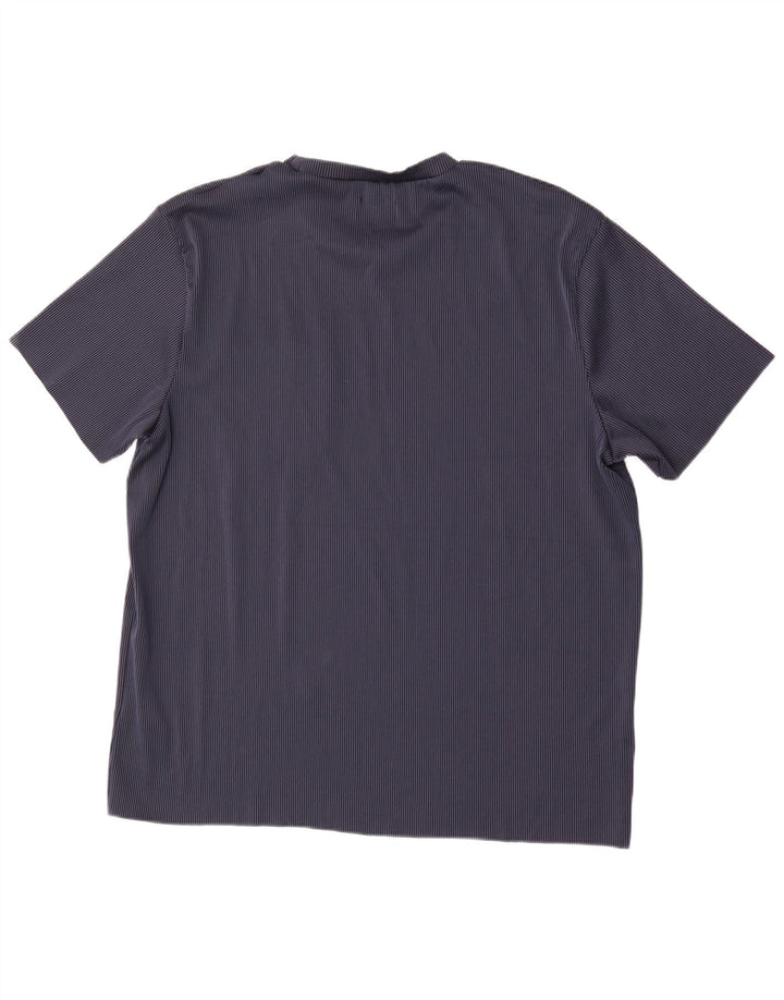 Jack & Jones T-Shirt Homme Top 2XL Bleu Marine Rayé Polyester