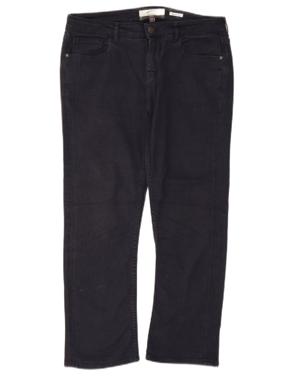 Fat Face Jean court pour femme UK 10 Small W32 L24 Bleu marine Coton