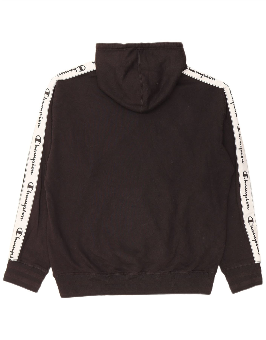 Champion Pull à Capuche Graphique Homme Noir Moyen Coton