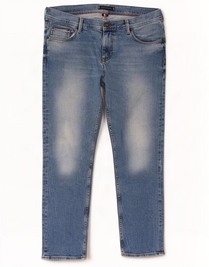 Tommy Hilfiger Jean Slim Homme W36 L30 Bleu Coton