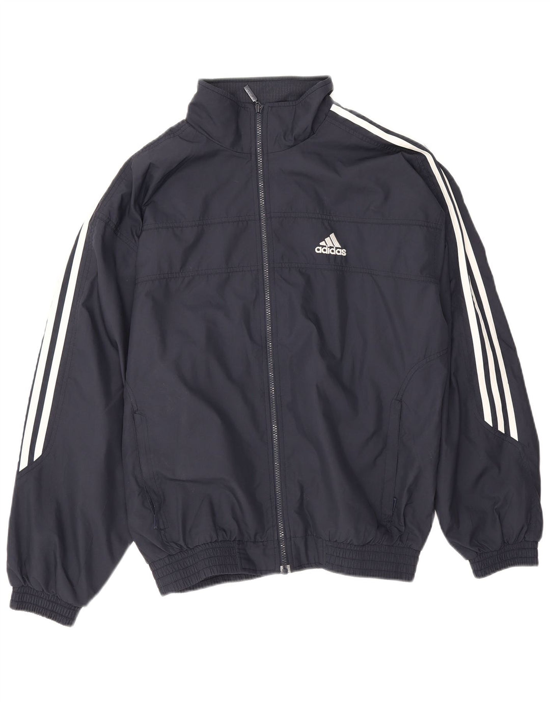 Adidas Veste de survêtement pour homme UK 38/40 Bleu marine moyen Polyester