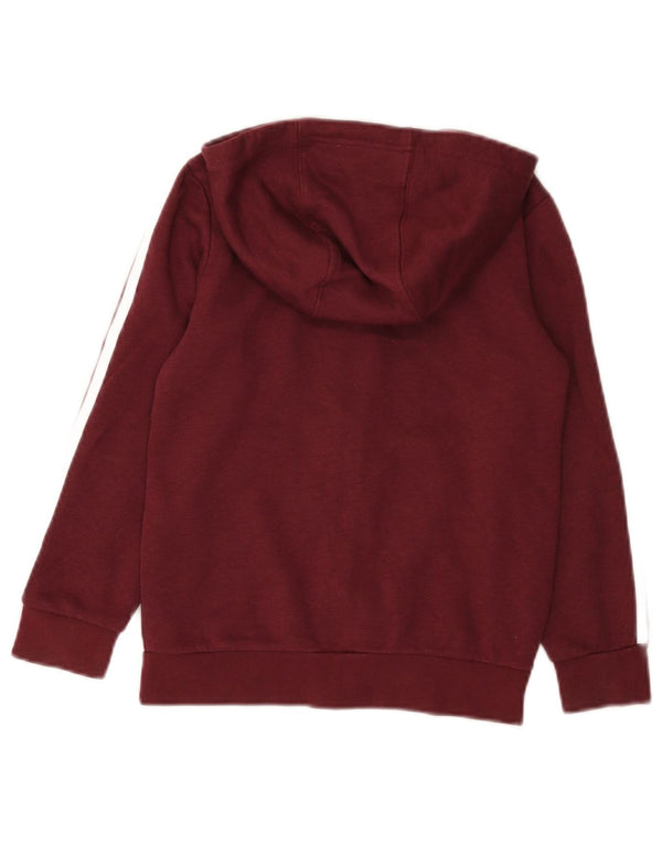 Adidas Pull à capuche zippé fille 7-8 ans Coton bordeaux