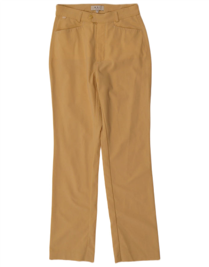 MAC Womens Straight Suit Trousers EU 36 Small W30 L31 Beige Polyamide