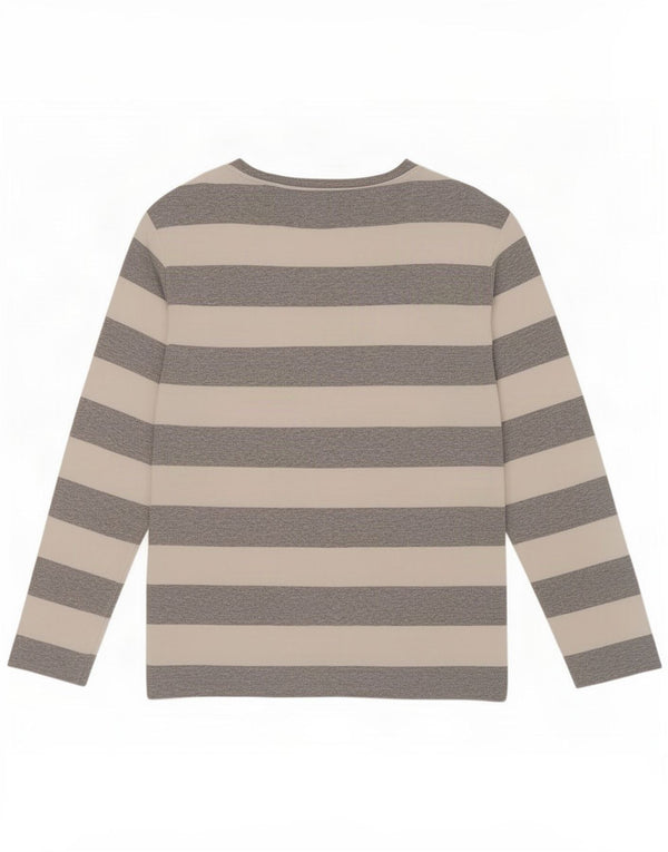 Tommy Hilfiger Haut à manches longues pour femme UK 20 2XL Gris rayé en coton