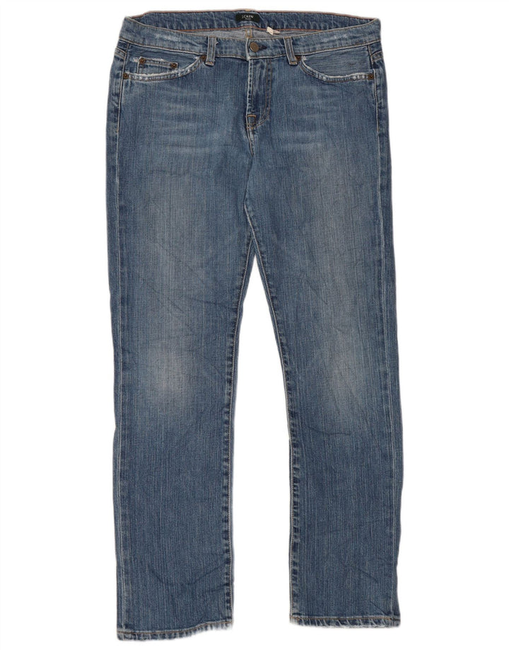 J. CREW Jean droit pour femme US 10 Large W34 L29 Bleu