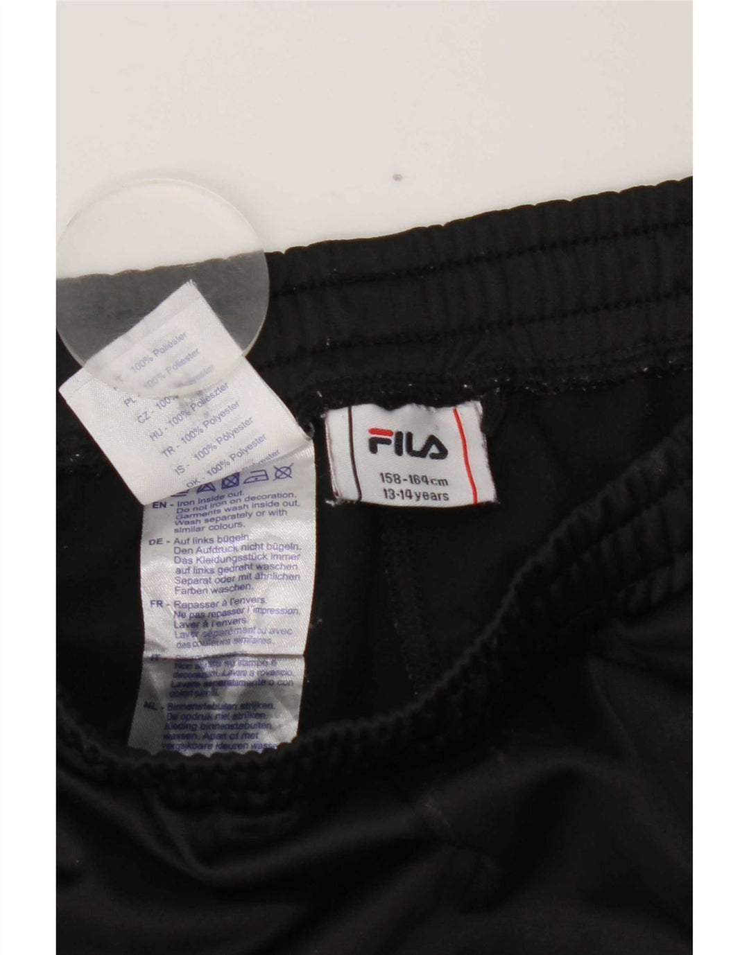 Fila Pantalon de Survêtement Graphique Garçon 13-14 ans Noir Polyester