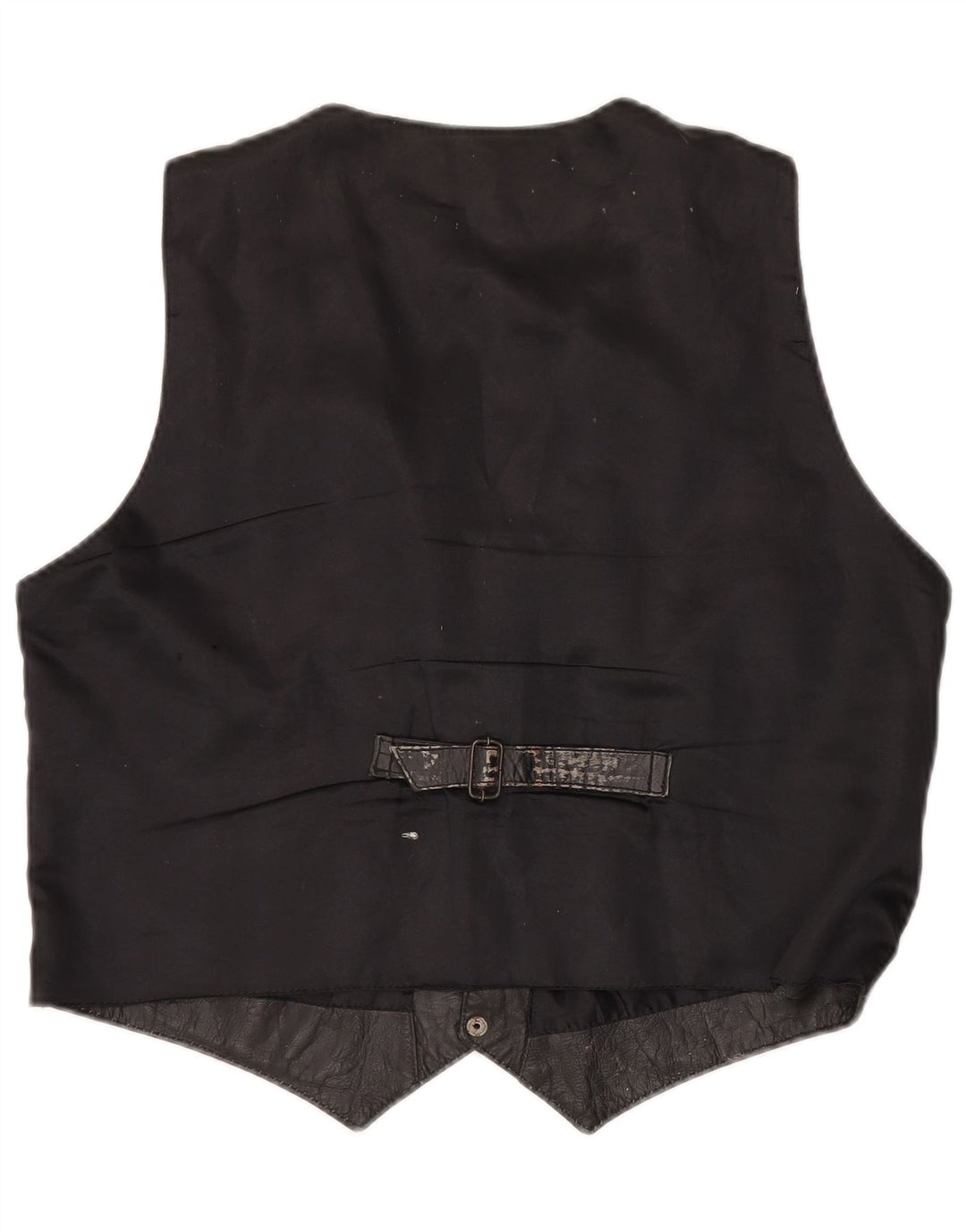 gilet en cuir homme vintage grand noir