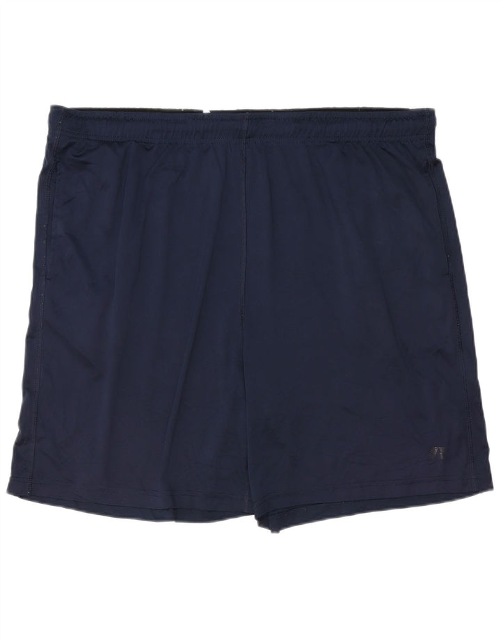 RUSSELL ATHLETIC Short de Sport Homme XL Bleu Marine Polyester