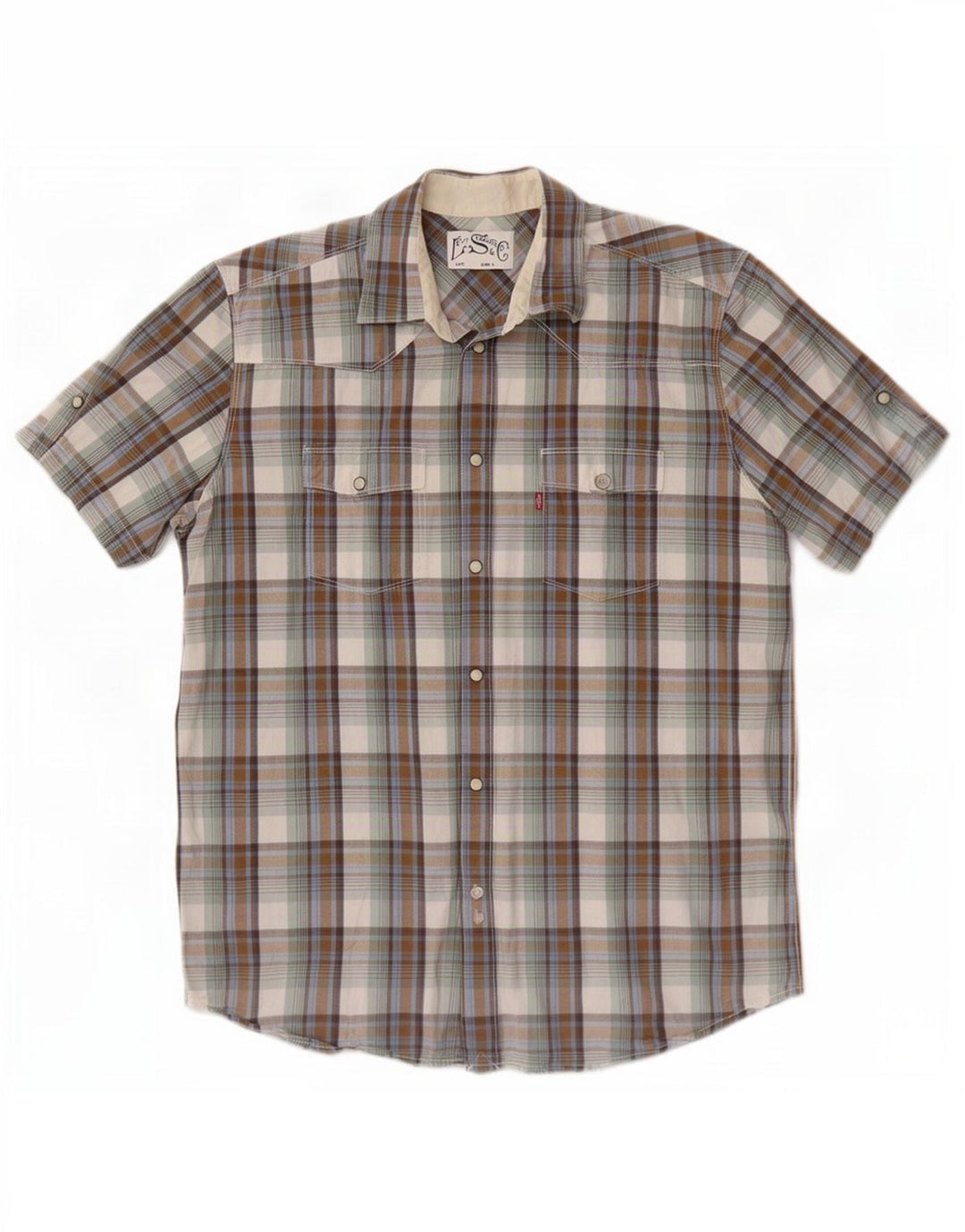 Levi's Chemise à Manches Courtes Homme Multicolore Carreaux