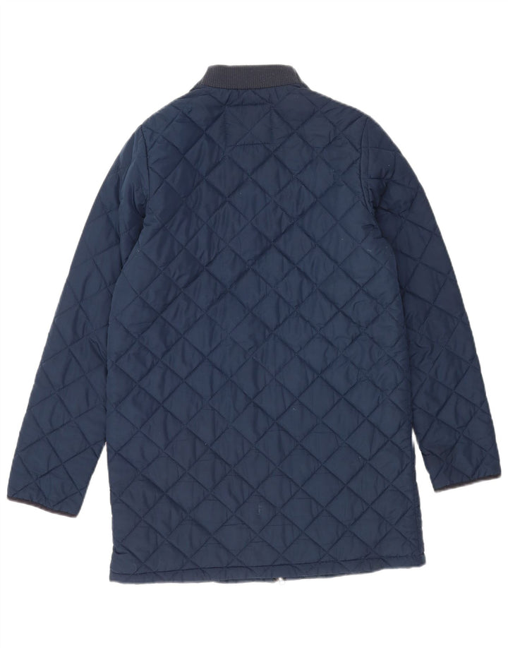 Lee Veste matelassée pour femme UK 10 Small Bleu marine Colorblock Polyester