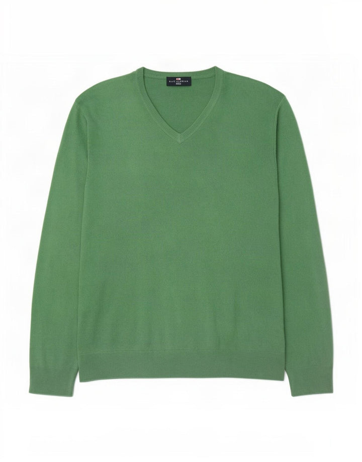 Marks & Spencer Pull col V pour homme en acrylique vert Taille L