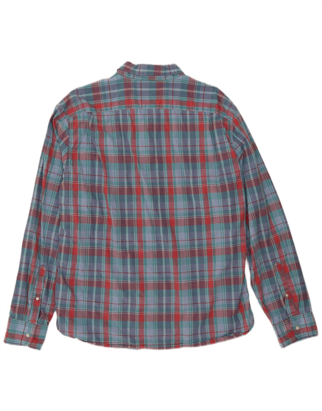 J. Crew Chemise Slim Homme XL Bleu Carreaux Coton