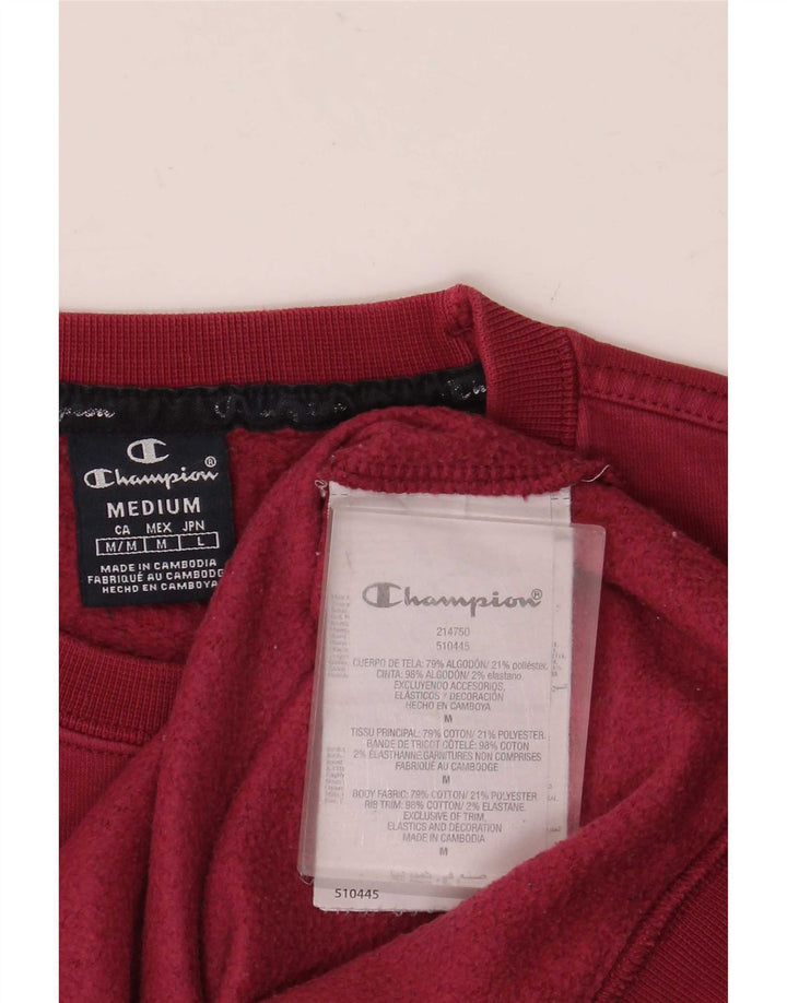 Champion Sweat-Shirt Homme Rouge Moyen Coton