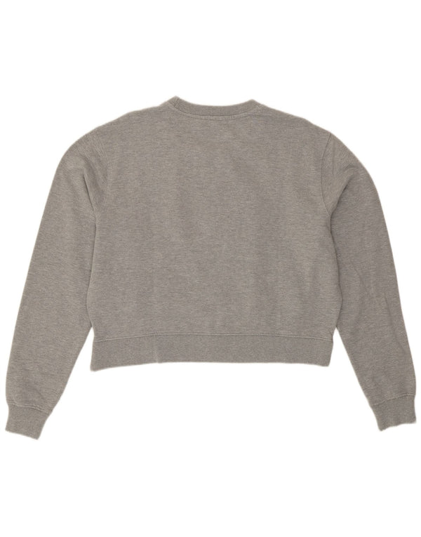 Diesel Veste de survêtement surdimensionnée pour femme UK 14 Coton gris moyen
