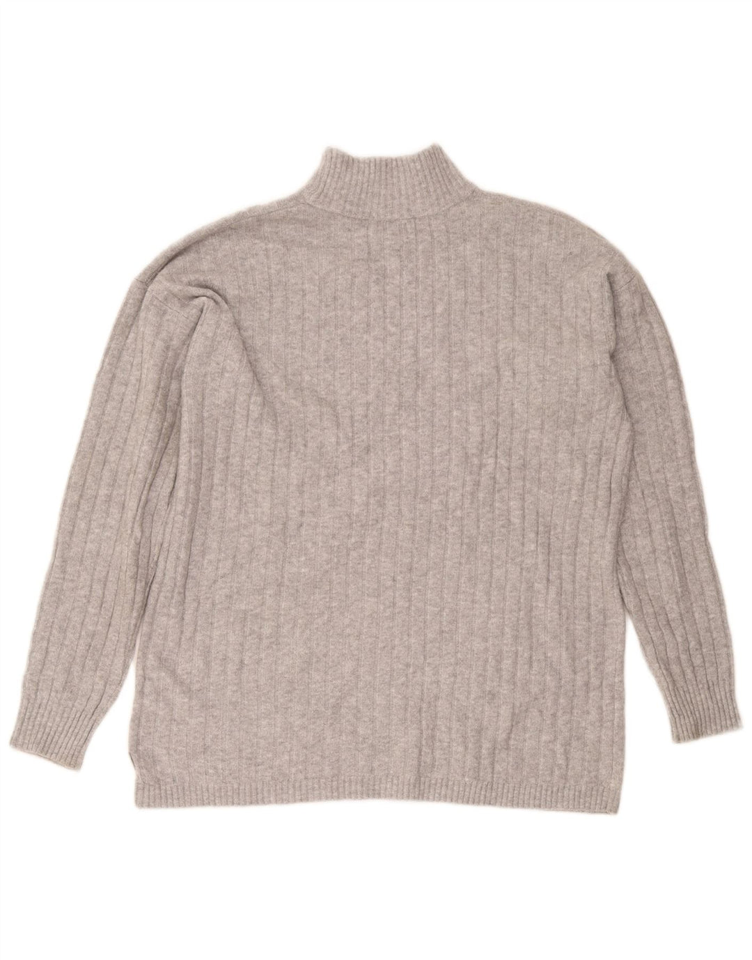 Eddie Bauer Pull à col roulé pour femme Gris moyen UK 14