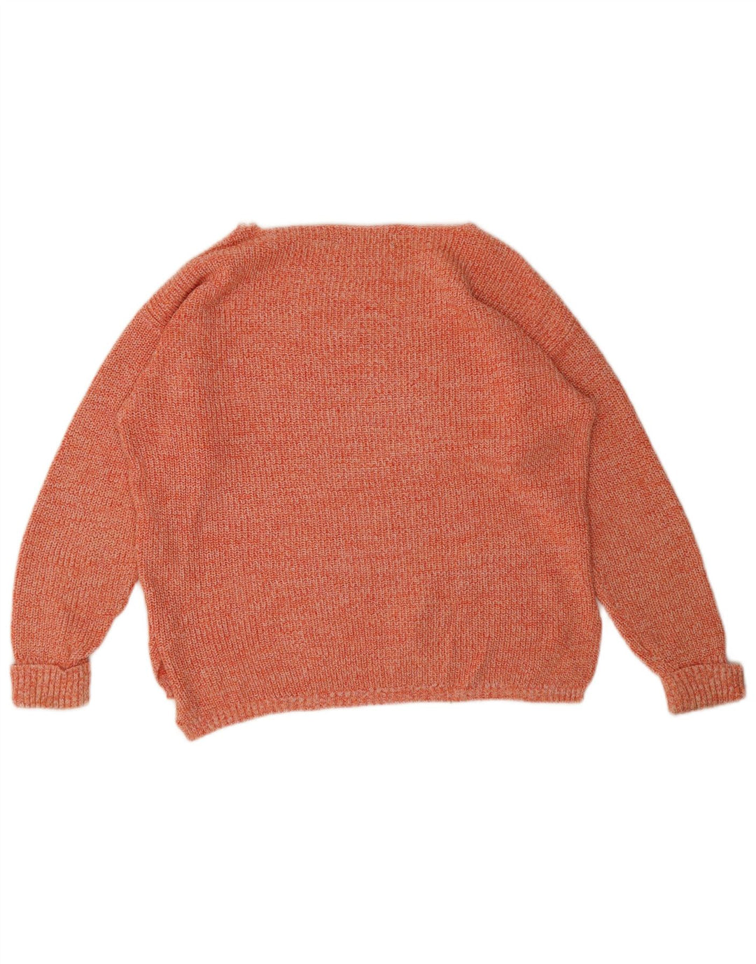 Marks & Spencer Pull col bateau pour femme UK 14 Orange moyen moucheté