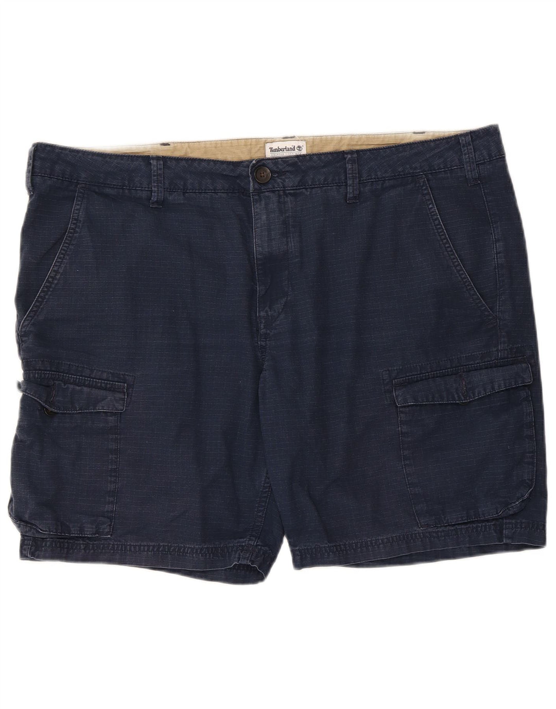 TIMBERLAND Short Cargo Homme W40 XL Bleu Marine Coton