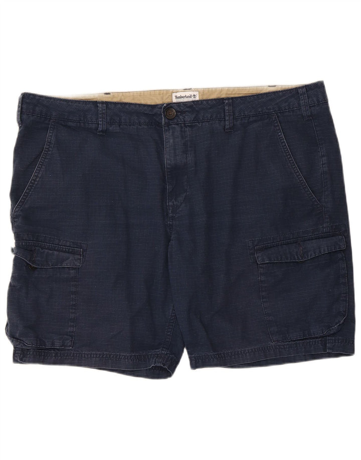 TIMBERLAND Short Cargo Homme W40 XL Bleu Marine Coton