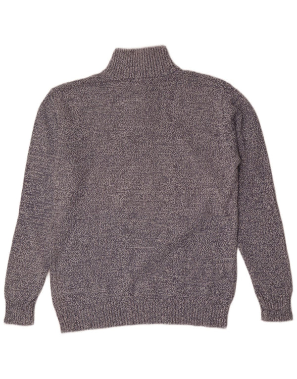 Kappa Pull Col Zippé Homme XL Bleu Moucheté