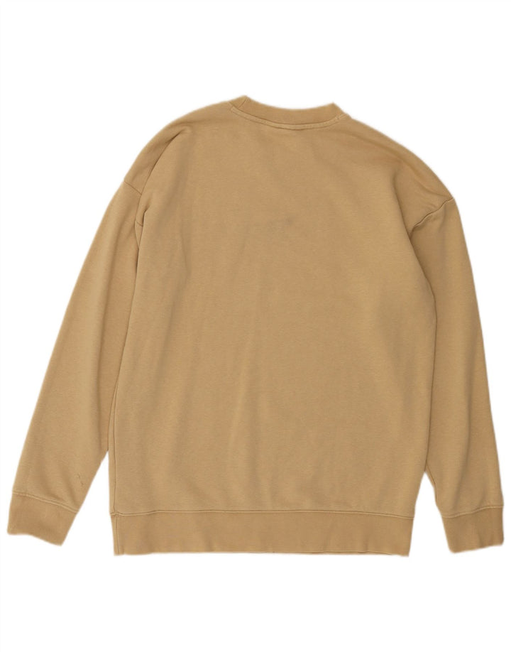 ADIDAS Sweat-shirt surdimensionné pour femme UK 8 Petit coton beige