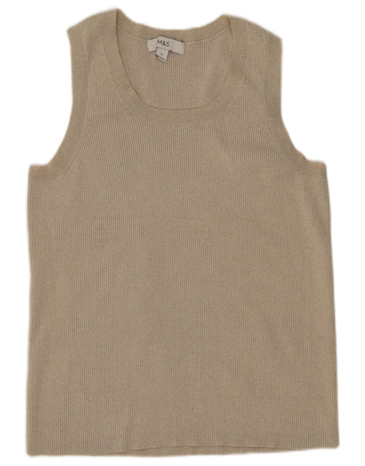 Marks & Spencer Débardeur pour femme UK 14 Beige moyen