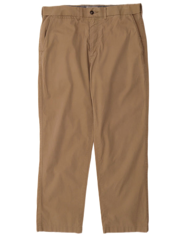 Marks & Spencer Pantalon Chino Regular Homme W34 L29 Coton Beige