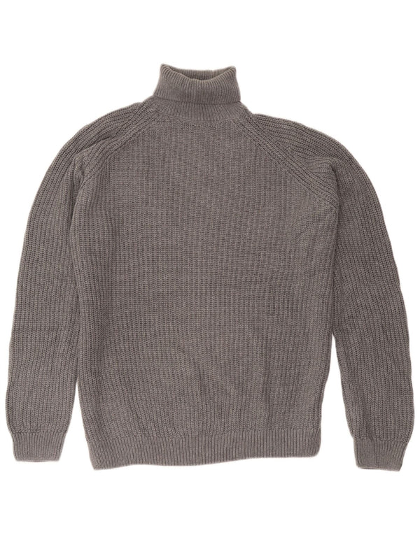 Zara Pull col roulé pour homme Gris Taille L