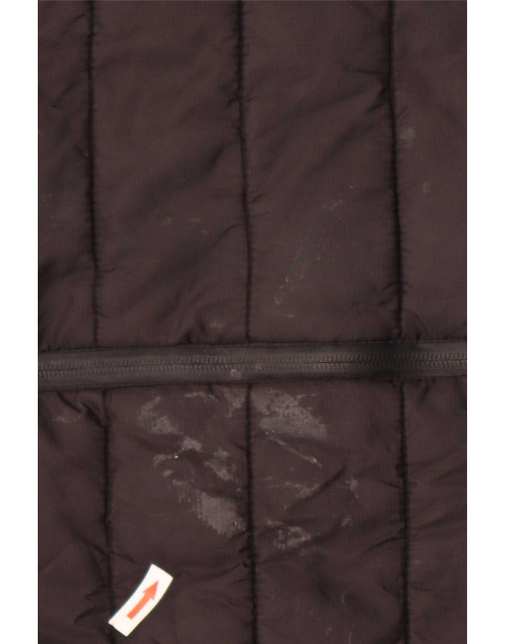 Ellesse Veste matelassée à capuche pour homme UK 36 Small Noir Nylon