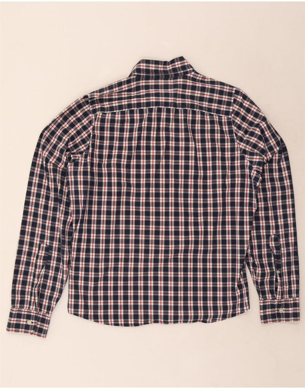 Hollister Chemise Homme Large Bleu Marine Carreaux Coton