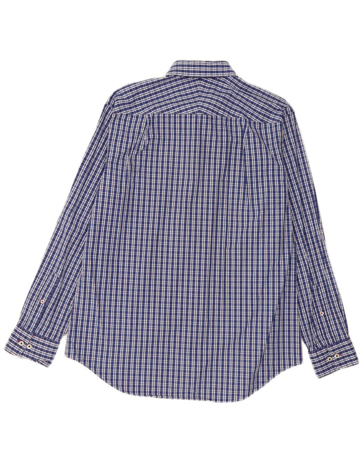 Charles Tyrwhitt Chemise Homme Grand Carreau Bleu Coton