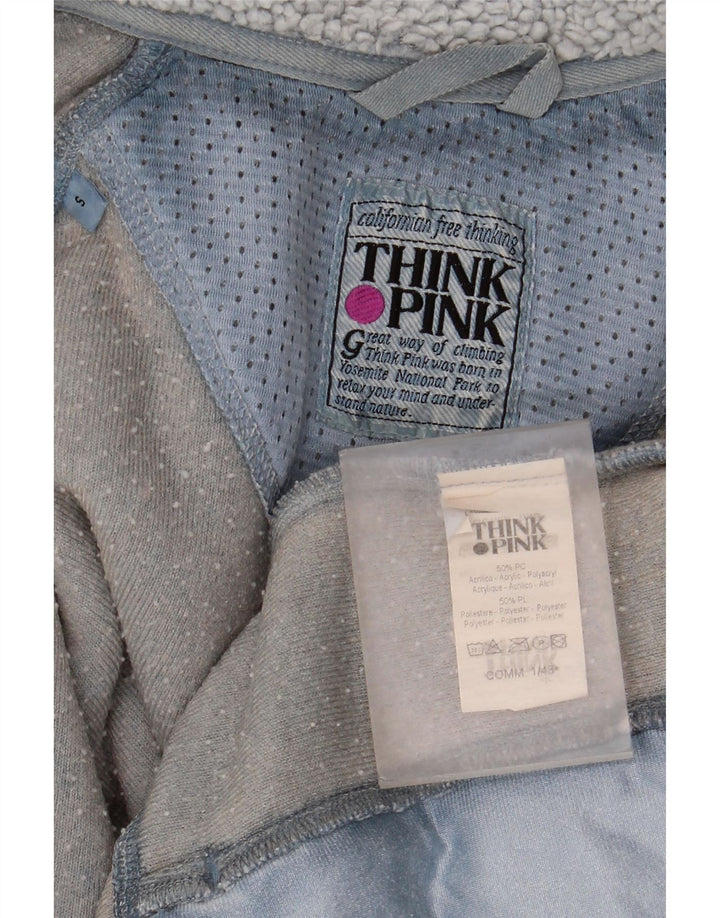 Think Pink Veste Polaire Fille 13-14 Ans Petit Gris Acrylique