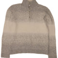 Reiss Pull Col Zippé Homme Petit Gris Moucheté Polyamide