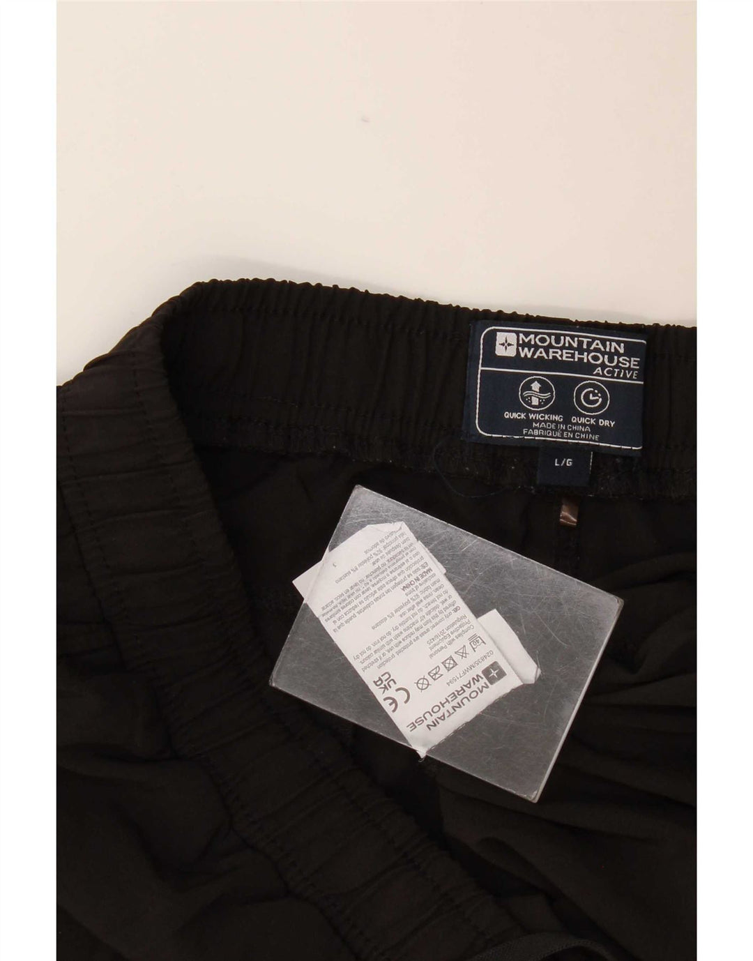 Mountain Warehouse Short de sport pour femme UK 14 Large Noir Polyester