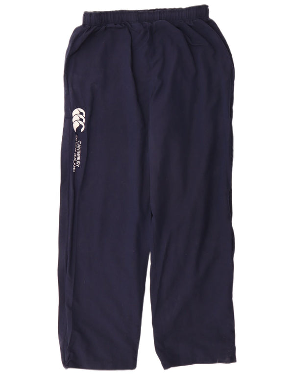 Canterbury Pantalon Coupe-Vent Graphique Homme Large Bleu Marine Polyester