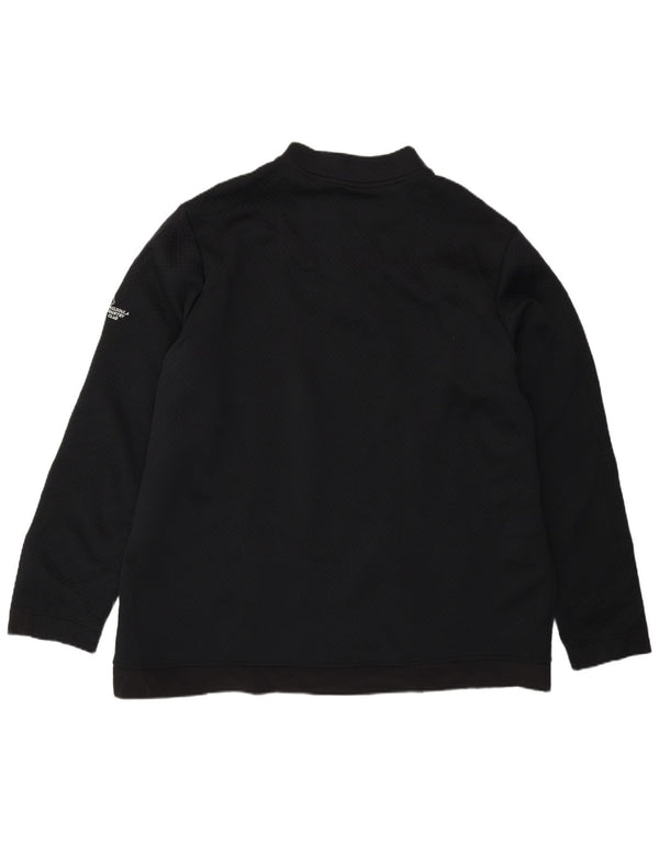 Adidas Sweat-shirt à col zippé pour homme 2XL Noir Polyester