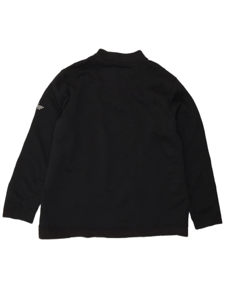 Adidas Sweat-shirt à col zippé pour homme 2XL Noir Polyester