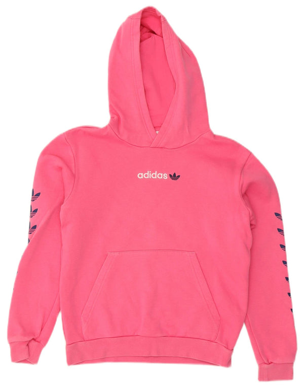 Adidas Pull à capuche graphique fille 11-12 ans Rose Coton