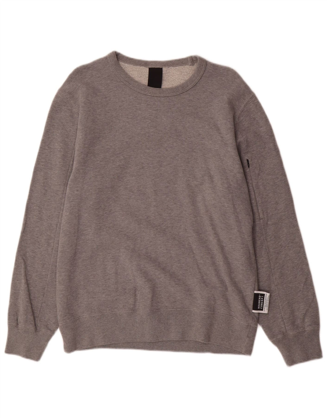 NOUMENO CONCEPT Sweat-Shirt Graphique Homme Gris Moyen Coton