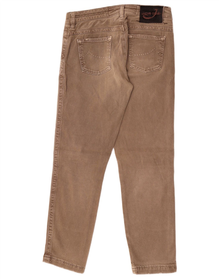 Jacob Cohen Jean slim sur mesure pour femme W27 L28 en coton marron