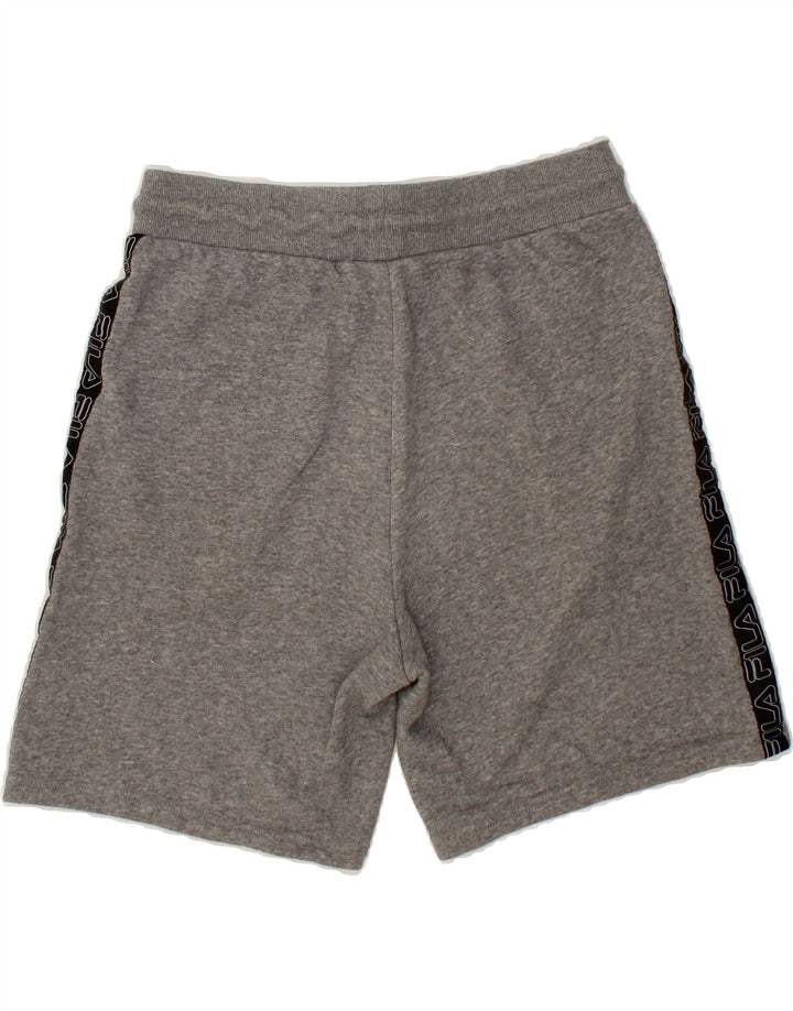 FILA Mens Graphic Sport Shorts Medium  Grey Cotton Vintage Fila and Second-Hand Fila from Messina Hembry 