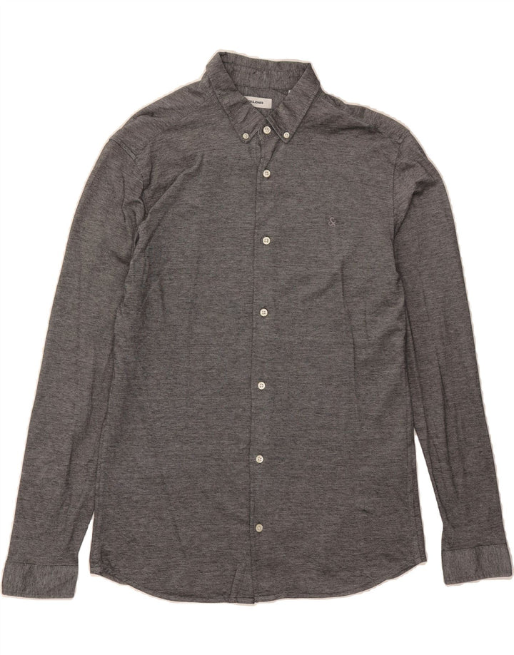 JACK & JONES Mens Shirt Large Grey Cotton Vintage Jack & Jones and Second-Hand Jack & Jones from Messina Hembry 