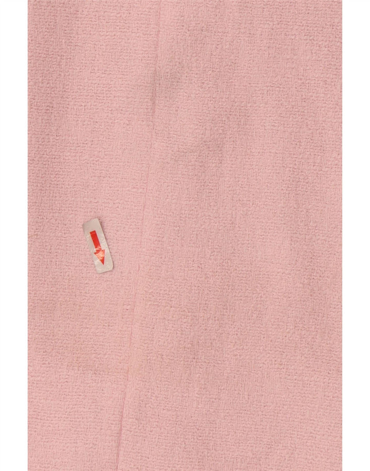 Zara Womens Open Overcoat UK 10 Petit Coton Rose