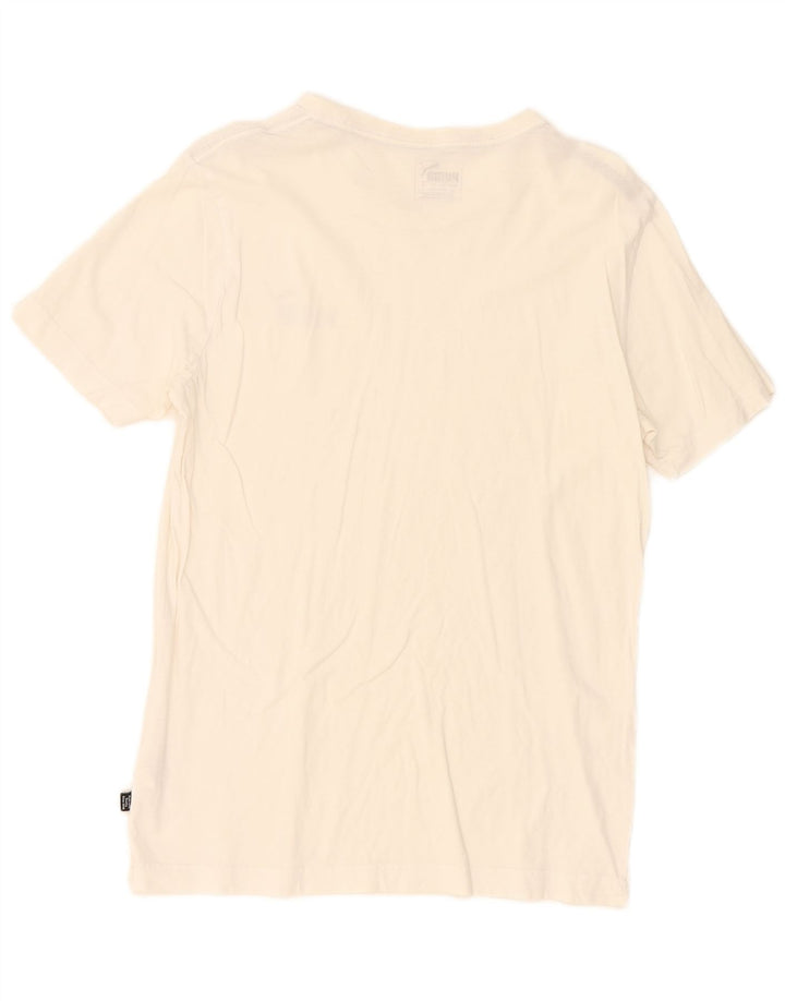 Puma T-Shirt Homme Blanc Petit Coton