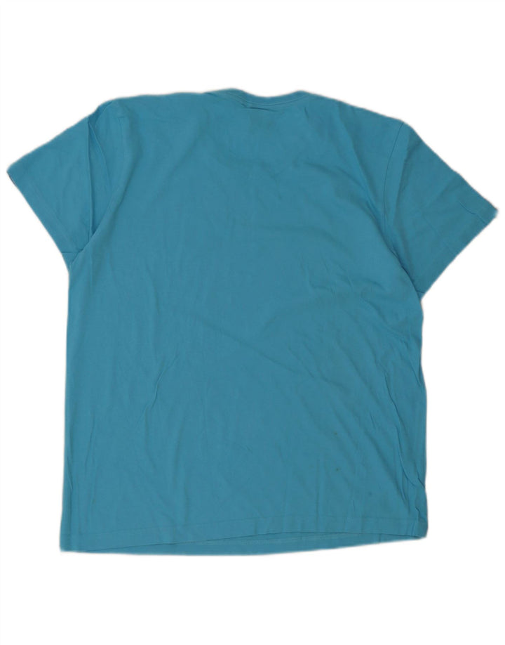 Adidas T-Shirt Graphique Homme Bleu Moyen