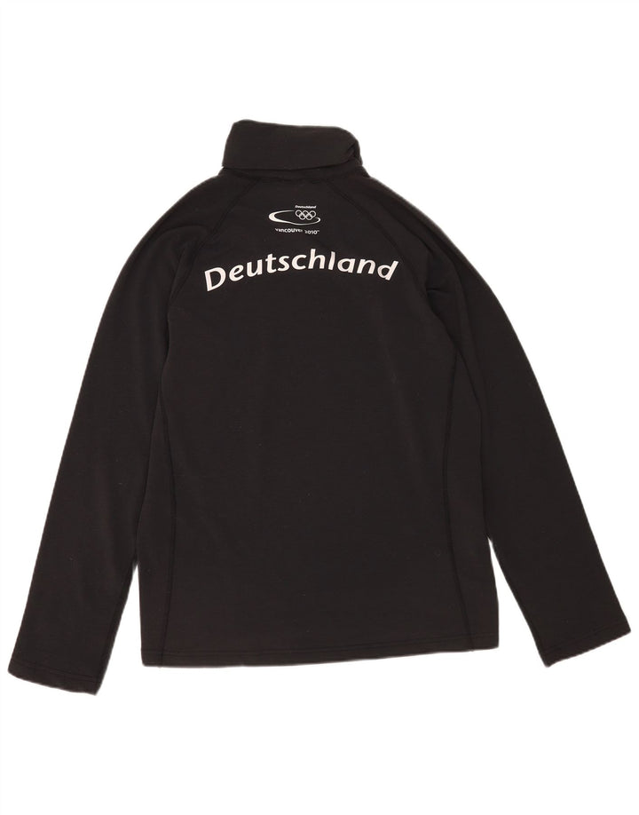 Adidas Haut graphique à manches longues pour homme UK 34/36 Petit Noir Polyester